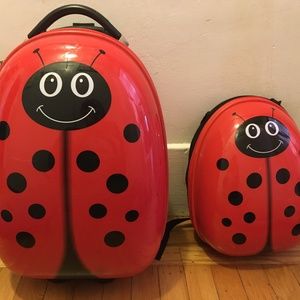 Ladybug 'Travel Buddies' Backpack and Suitcase